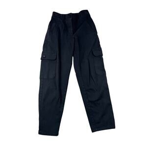 Aritzia Wilfred Free Cargo Pants 4 Black High Rise Utility Button Fly Cotton